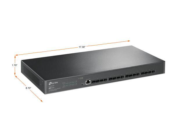 TP-Link TL-SX3016F 16 Port 10G SFP+ Enterprise Level Switch L2+ Smart Managed Omada SDN Integrated IPv6 Static Routing L2/L3/L4 QoS,...