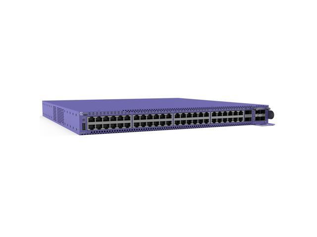 Extreme Networks 5520 48-port Switch, 48 x 10/100/1000BASE-T Full / Half-Duplex MACsec-capable ports, includes 2 x Stacking/QSFP28 ports ...