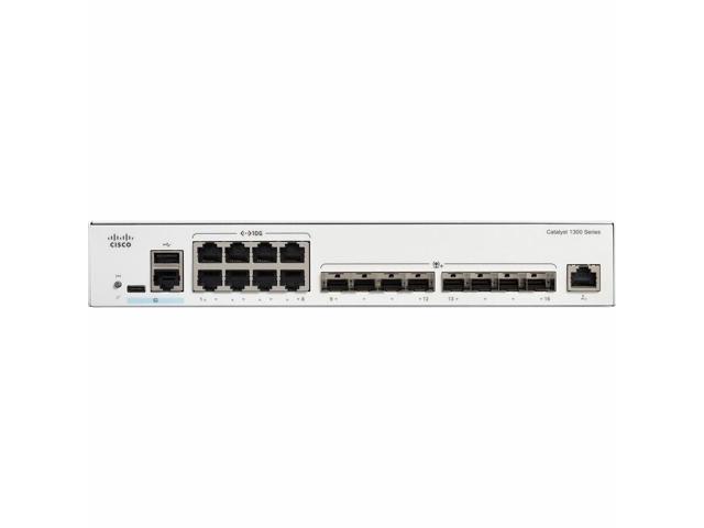 Cisco Catalyst C1300-16XTS Layer 3 Switch, 8 Ports - Manageable - 10 Gigabit Ethernet - 10GBase-T, 10GBase-X - 3 Layer Supported