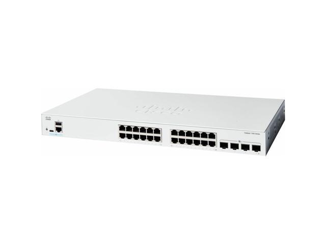 Cisco Catalyst C1300-24T-4X Ethernet Switch, 24 Ports - Manageable - 10 Gigabit Ethernet - 10/100/1000Base-T, 10GBase-X - 3 Layer Supported