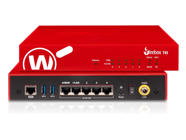 WatchGuard Firebox T45-W-PoE Network Security/Firewall Appliance