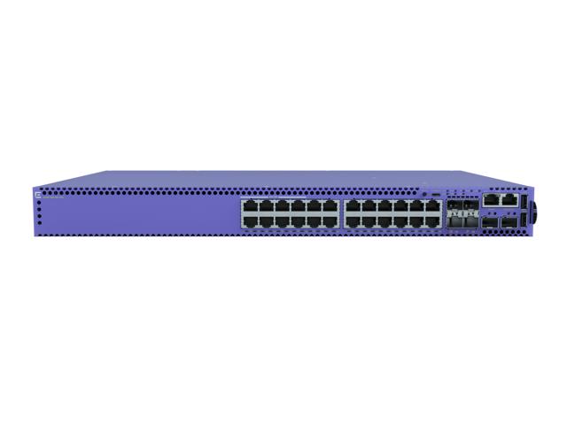 Extreme Networks 5420F 24-port Switch with 8 ports 90W and 16 ports 30W PoE, 4 x 1/10Gb SFP+ ports, Base software included 5420F-8W-16P-4XE