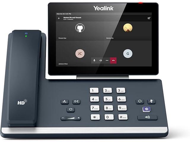 Yealink MP58-WH E2 VoIP Phone, Corded, Bluetooth Interface, Wi-Fi - Wall Mountable, Desktop, 7' LCD - 2 x Network (RJ-45)