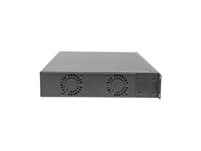 Eaton Tripp Lite Series 24-Port Managed Gigabit Ethernet Switch with PoE+ Layer 2 1 Gbps 2x GbE SFP Ports 370W PoE 1U Rack/Desktop - NGS24C2POE-1
