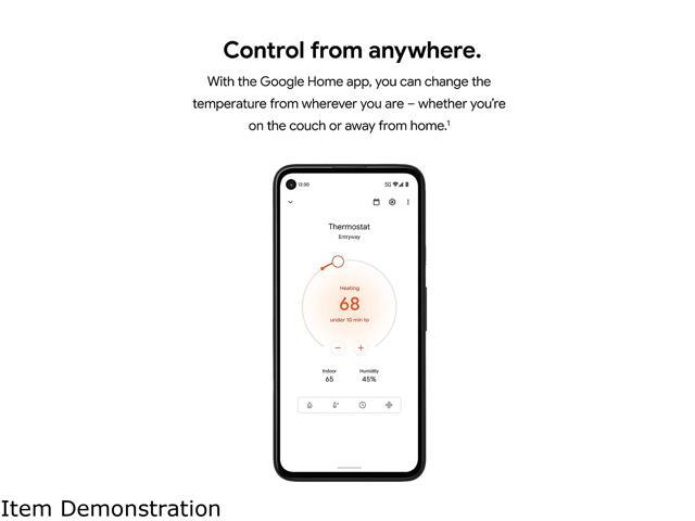 Google - Nest Smart Programmable Wifi Thermostat - Sand - image 7