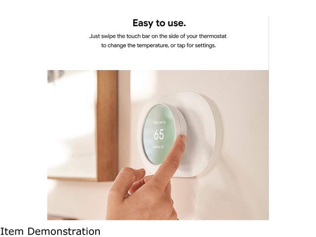 Google - Nest Smart Programmable Wifi Thermostat - Sand - image 10
