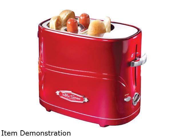 Photos - Toaster Nostalgia Electrics HDT600RETRORED Retro Series Pop-Up Hot Dog 