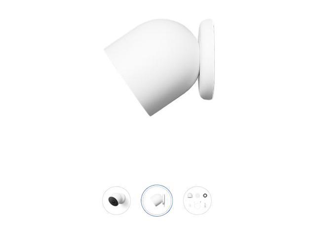 Google - Nest Cam Indoor/Outdoor Wire Free Security Camera - Snow - image 3