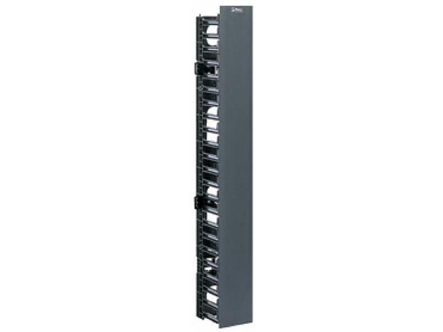 Panduit - WMPVF45E - Panduit WMPVF45E Cable Manager - Black - 1 Pack - 45U Rack Height