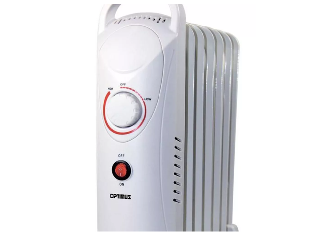 Optimus 700-Watt Electric Portable Oil-Filled Radiator Heater