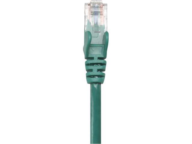 Intellinet Network Cable, Cat5e, UTP, RJ45 Male / RJ45 Male, 14 ft., Green
