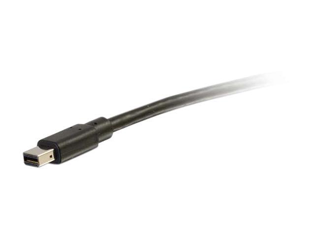 C2G 54301 Mini DisplayPort to DisplayPort Adapter Cable M/M, 4K UHD Compatible, Black (6 Feet, 1.82 Meters)