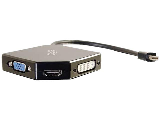 C2g Mini Displayport To Hdmi Dvi Or Vga Adapter Converter