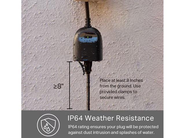 Kasa Outdoor Smart Dimmer Plug, IP64 Plug- in Dimmer for Outdoor String Lights, Compatible with Alexa, Google Assistant & SmartThings, Long Wi-Fi...
