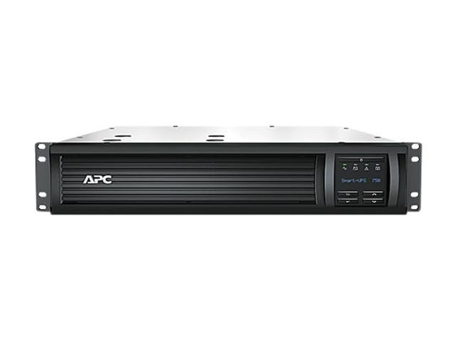 APC SMT750RM2UC 750 VA 500 Watts 120V 6 Outlets Pure Sinewave Smart-UPS with SmartConnect (Replaces SMT750RM2U)
