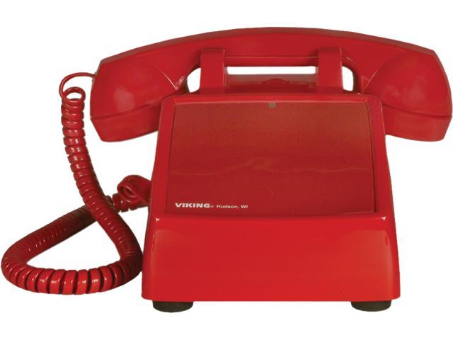Viking No Dial Desk Phone, Red VK-K-1500P-D photo