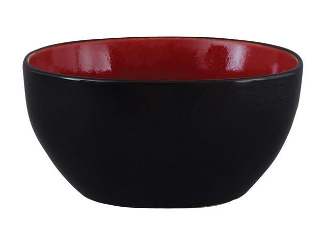 Soho Lounge 16 pc Dinnerware, Red Square Shape (Service for 4)