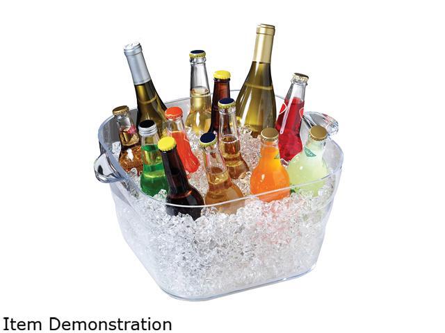 Prodyne Big Square Party Tub, Clear AB18