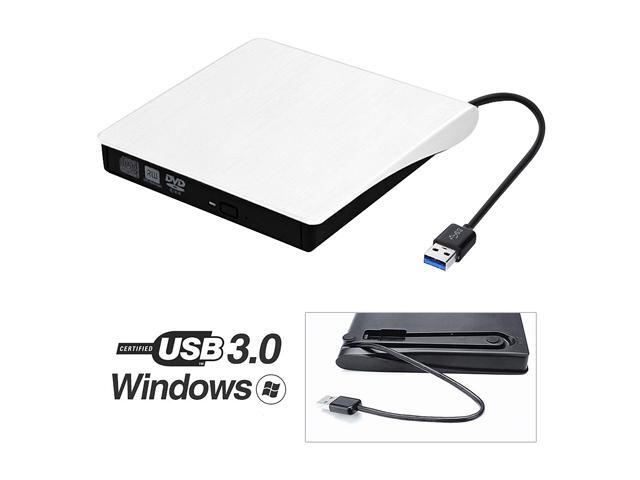 Jansicotek External CD/DVD Drive USB 3.0 Portable R/W Optical Drive High Speed Data Transfer Slim CD DVD Burner Recorder CD ROM for...