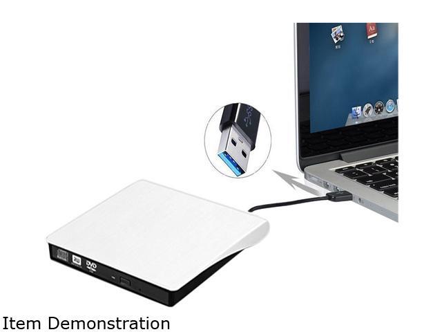 Jansicotek External CD/DVD Drive USB 3.0 Portable R/W Optical Drive High Speed Data Transfer Slim CD DVD Burner Recorder CD ROM for...
