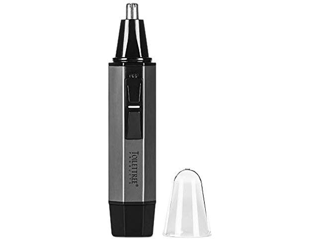 ToiletTree Products Nose Hair Trimmer with LED Light - Stainless Steel  Heavy-Duty Casing - High-Quality Ear & Nose Hair Trimmer - Men s Grooming Trimmer for Beard  Eyebrows  and Ears