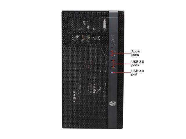 Cooler Master N200 Micro-ATX Mini Tower with Front Mesh Ventilation, Minimal Design, 240mm Close-Loop AIO Support