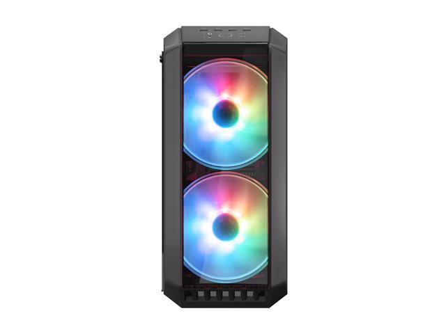 Cooler Master MasterCase H500 ARGB Airflow ATX Mid-Tower with Mesh and Transparent Front Panel Option, Dual 200mm ARGB Lighting Fans, and Tempered...