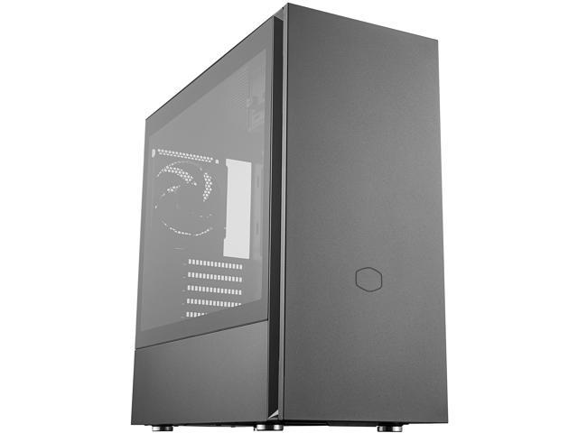 Cooler Master Silencio S600 ATX Mid-Tower with Sound-Dampening Material, Tempered Glass Side Panel, Reversible Front Panel, SD Card Reader, and 2 x.