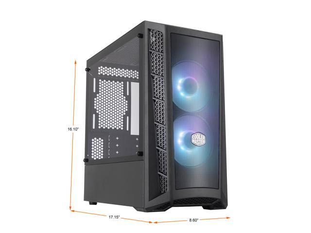 Cooler Master MasterBox MB311L ARGB Airflow Micro-ATX Mini Tower with Fine Mesh Front Panel, Mesh Intake Vents, Tempered Glass Side Panel, ARGB...