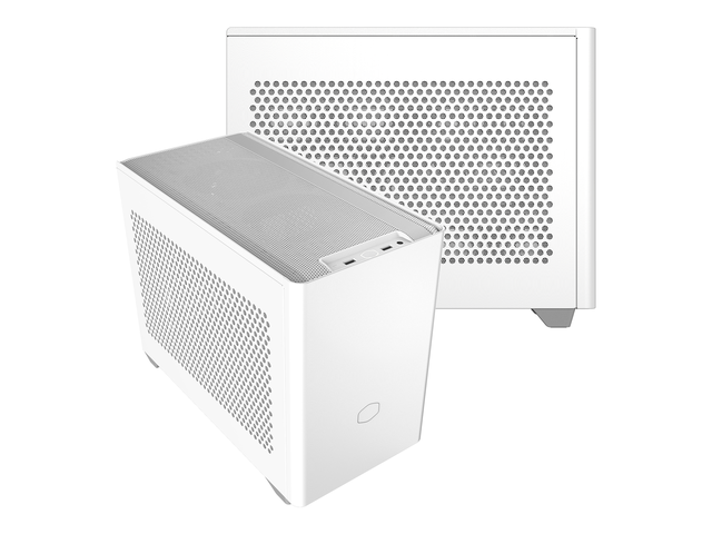 Cooler Master Cooler Master NR200 White SFF Small Form Factor Mini-ITX Case with Vented Panel, Triple-slot GPU, Tool-Free and 360 Degree Accessibility