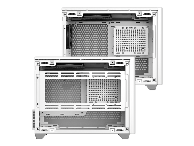 Cooler Master Cooler Master NR200 White SFF Small Form Factor Mini-ITX Case with Vented Panel, Triple-slot GPU, Tool-Free and 360 Degree Accessibility