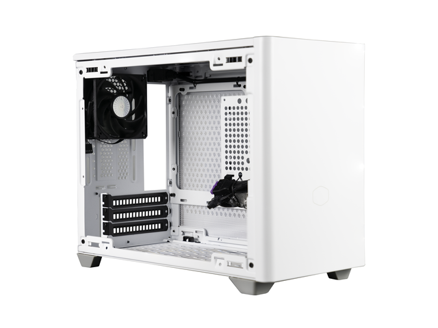 Cooler Master Cooler Master NR200 White SFF Small Form Factor Mini-ITX Case with Vented Panel, Triple-slot GPU, Tool-Free and 360 Degree Accessibility