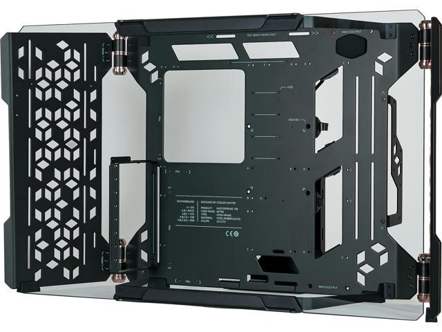 Cooler Master MasterFrame 700 Custom Test Bench / Open-Air ATX PC Case, Panoramic Tempered Glass, Premium Variable Friction Hinges, Built-In VESA.