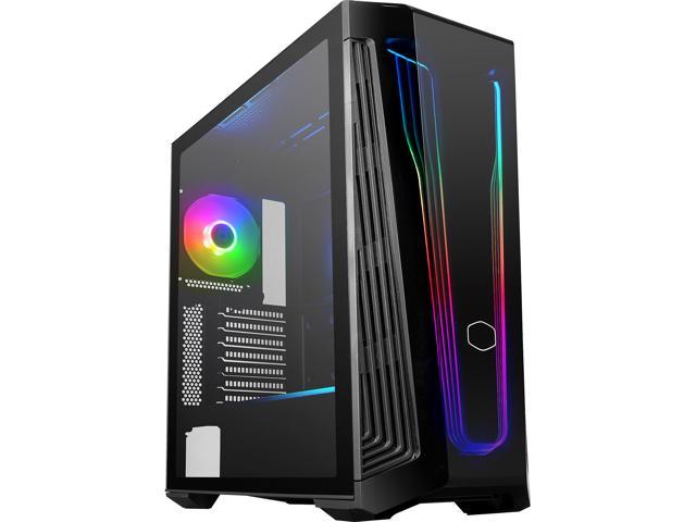 Cooler Master MasterBox 540 ARGB ATX Gaming Mid-Tower ARGB Ether Front Panel, Removable Top Panel, Tempered Glass, Front DarkMirror Panel with Mesh.