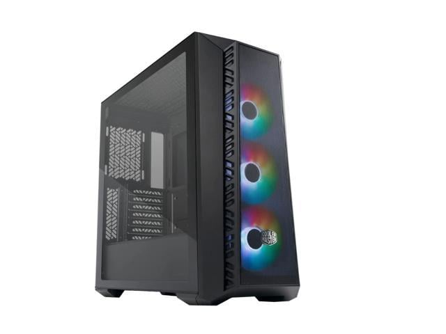 Cooler Master MasterBox 520 Mesh Black Edition Airflow ATX Mid-Tower, Mesh Front Panel, Tempered Glass Panel, E-ATX*(*up to 12"x 10.7", USB 3.2.