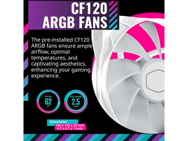 Cooler Master TD500 Mesh V2 White Gaming Airflow ATX Mid-Tower Case, Polygonal Mesh Panel, Crystalline Tempered Glass, 3x 120mm ARGB Fans, USB 3.2...