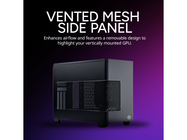 Cooler Master NR200P V3 Mini-ITX PC Case - Top-Mount 280mm Radiator Support, Vertical GPU Mount with Mesh Side Panel & Removable Backplate, PCIe...