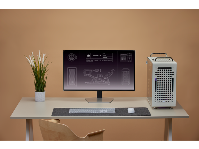 Cooler Master QUBE 540 ATX Mid-Tower PC Case - Highly Customizable Modular Computer Chassis with Movable I/O Panel, Multi-Position PSU Mount,...