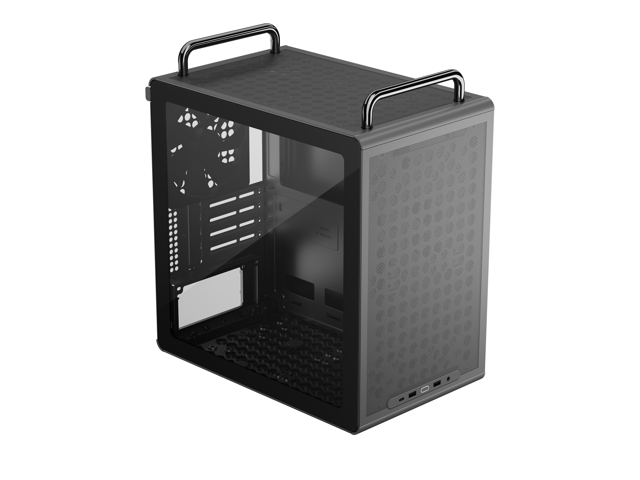 Cooler Master QUBE 340 Micro-ATX Compact -Tower PC Case - Customizable Modular Computer Chassis with Movable I/O Panel, Magnetic Dust Filters,... Case
