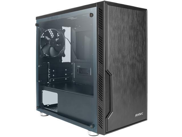 Antec Value Solution Series VSK10 Window Highly Functional Micro-ATX Case, Window Side Panel, Support 4 x 140 mm Fan and 280 mm Radiator, 2 x USB3.0