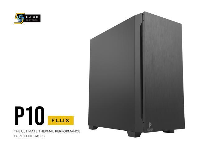 Antec P10 FLUX, F-LUX Platform, 5 x 120mm Fans Included, Reversible & Swing-Open Front Panel, Air-Concentrating Filter, 5.25' ODD, Fan-Speed.