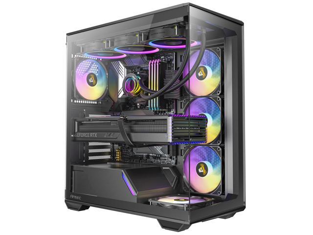 Antec C3 ARGB, 3 x 120mm & 1 x 120mm ARGB PWM Fans Included, Up to 8 Fans Simultaneously, Type-C 3.2 Gen 2 port, Seamless Tempered Glass Front &...