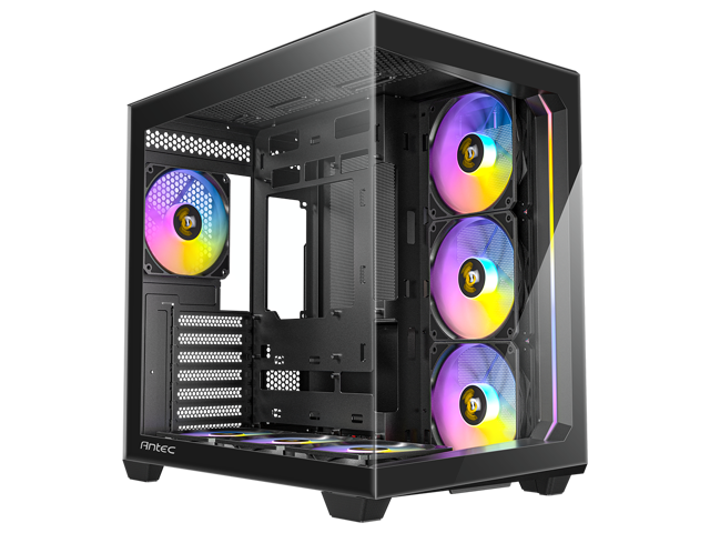Antec C5 ARGB, 7 x 120mm ARGB PWM Fans Included, Up to 10 Fans Simultaneously, Type-C 3.2 Gen 2 port, Seamless Tempered Glass Front & Side Panels,...