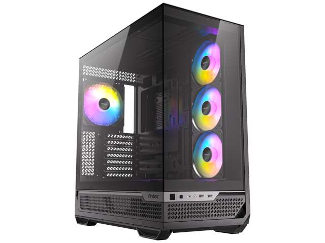 Antec C7 ARGB, RTX 40 GPU Support, 4 x 120mm ARGB PWM Fans Included, Vertical GPU Cooling, Type-C 10Gbps, Seamless Tempered Glass Front & Side...