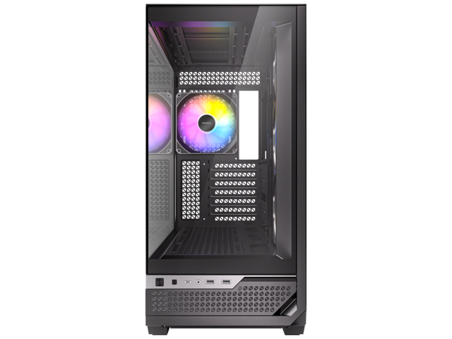 Antec C7 ARGB, RTX 40 GPU Support, 4 x 120mm ARGB PWM Fans Included, Vertical GPU Cooling, Type-C 10Gbps, Seamless Tempered Glass Front & Side...