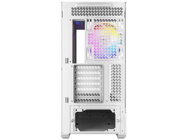 Antec C7 ARGB White, RTX 40 GPU Support, 4 x 120mm ARGB PWM Fans Included, Vertical GPU Cooling, Type-C 10Gbps, Seamless Tempered Glass Front &...