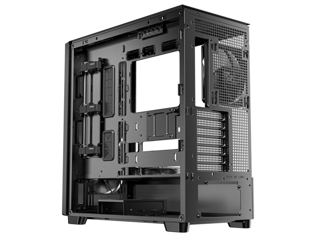Antec Flux SE Silent PC Case, Sound-Dampening Foam Side Panels for Quiet Operation, Walnut Wood Front Panel, 5 x PWM Fans, USB Type-C, 420mm...