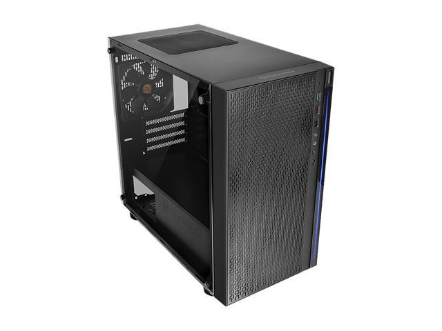 Thermaltake - Versa H18 TG Mid Tower Case - Black/Blue - image 6