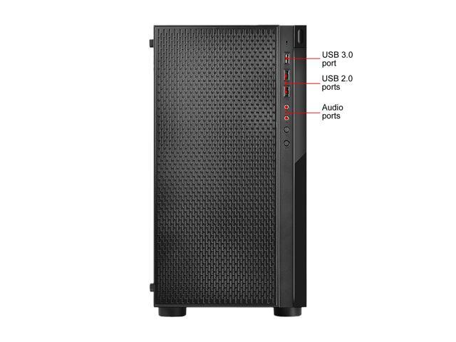 Thermaltake - Versa H18 TG Mid Tower Case - Black/Blue - image 5