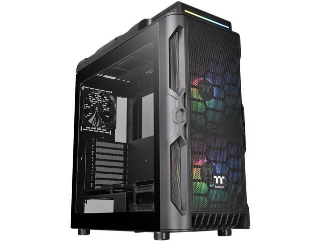 Thermaltake Level 20 RS Motherboard Sync ARGB ATX Mid Tower Gaming Computer Case with 2 200mm ARGB 5V Motherboard Sync RGB Fans + 140mm Black Rear.